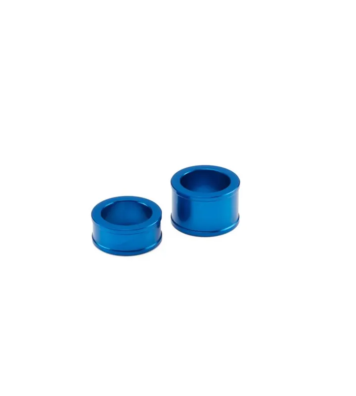 Entretoises bleues pour roue avant - Axe 20 mm Commander Maintenant