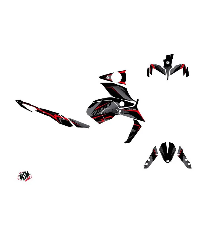 Marque Kit Déco Yamaha MT 09 AIRLINE Noir Rouge