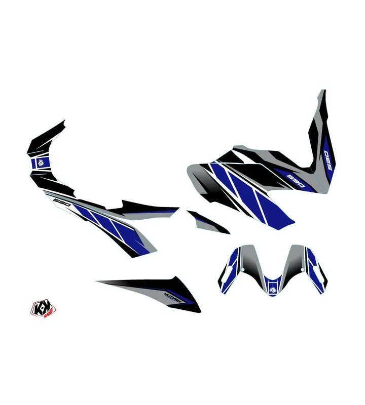 Kit Déco TMAX 530 REPLICA Bleu Gris Super Prix