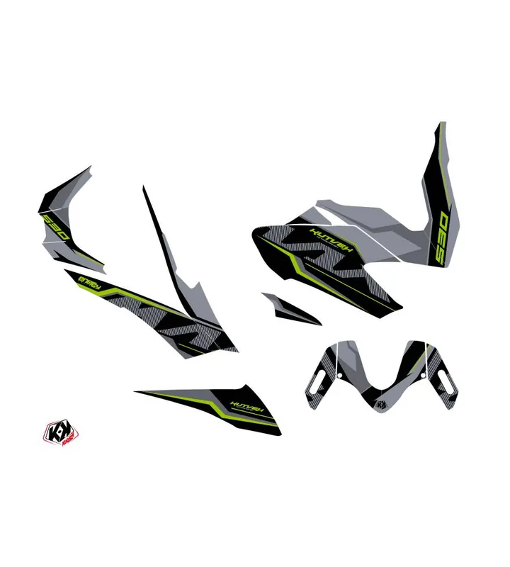 Nouvel Arrivage Kit Déco TMAX 530 ENERGY Noir Vert