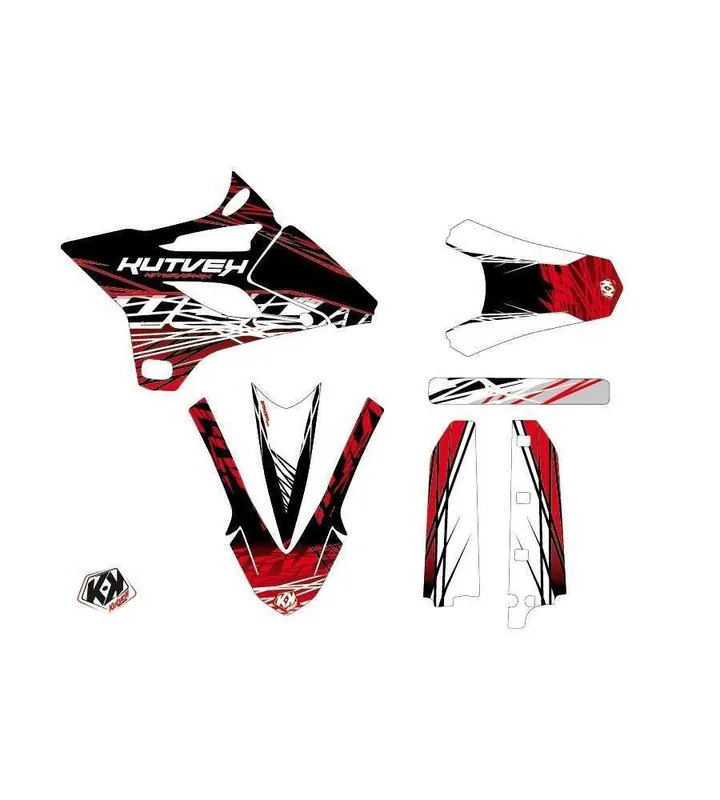 Offre Limitée Kit Déco Yamaha 85 YZ Rouge - Blanc LIGHT