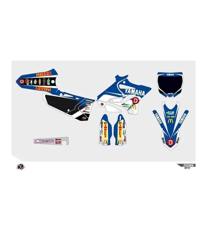 Kit Déco Moto Cross Pichon Yamaha 250 YZF 2015 Meilleure Vente