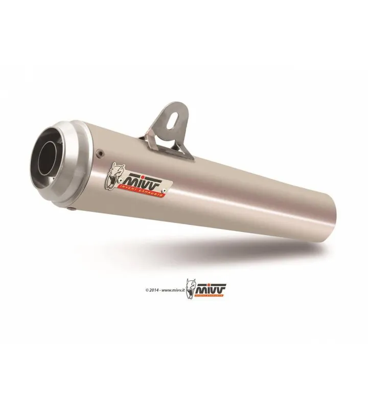 Silencieux MIVV X-Cone Plus inox satiné/casquette alu Yamaha YZF-R6 Gros Lot