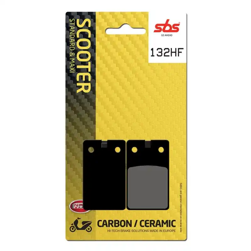 Plaquettes de Frein SBS 132 (595 HF) Certifié