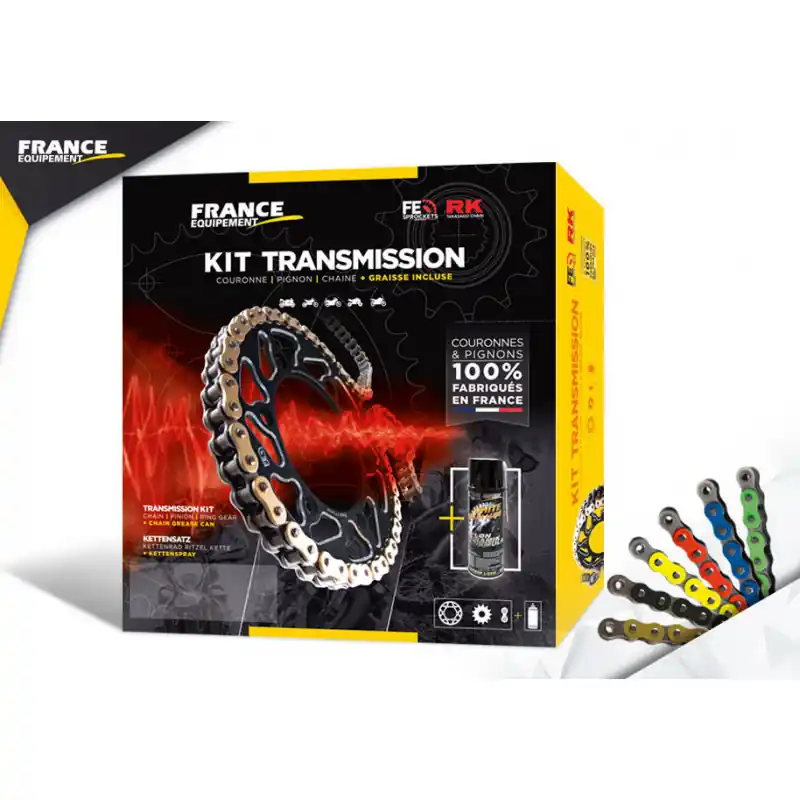 KIT ACIER CAGIVA 1000 RAPTOR 2000/05 16X40 RK530GXW 1000 V/XTRA-RAPTOR2001/05 Pas Cher