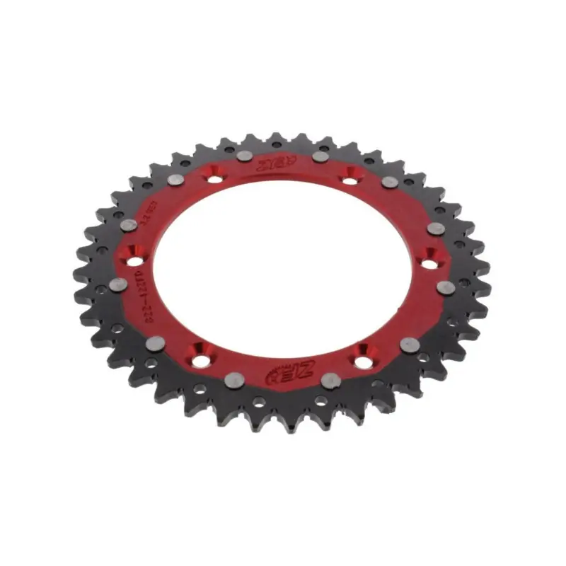 Achat Immédiat Couronne Moto Bimatière 42 Dents PAS 520 Rouge
