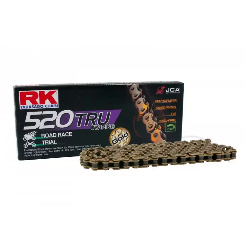 RK Chaîne de transmission moto U Or 520 TRU au maillon Offre Spéciale