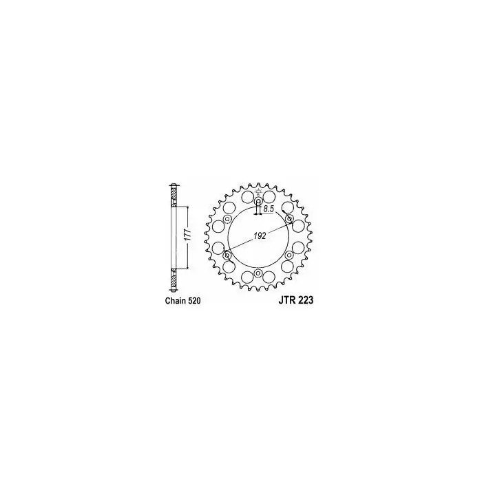Couronne acier C45 haute résistance 48 dents Vente Flash