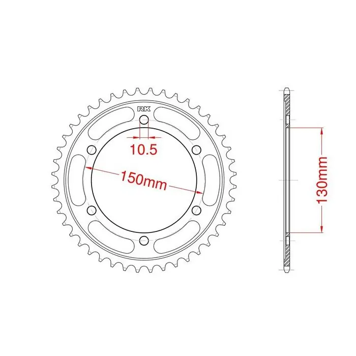 Premium Couronne acier 48 dents Honda