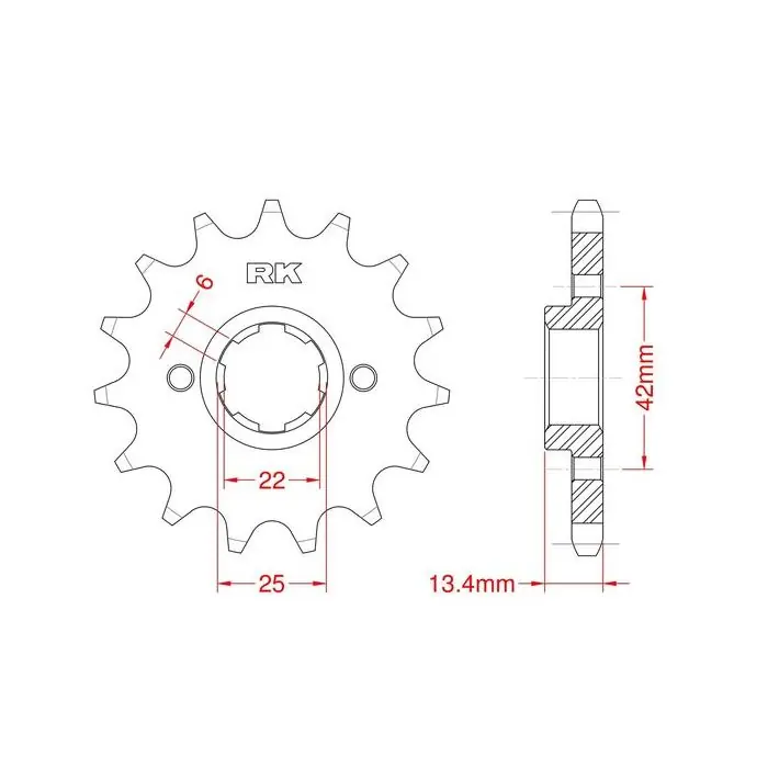 Quantité Limitée Pignon avant 16 dents Honda