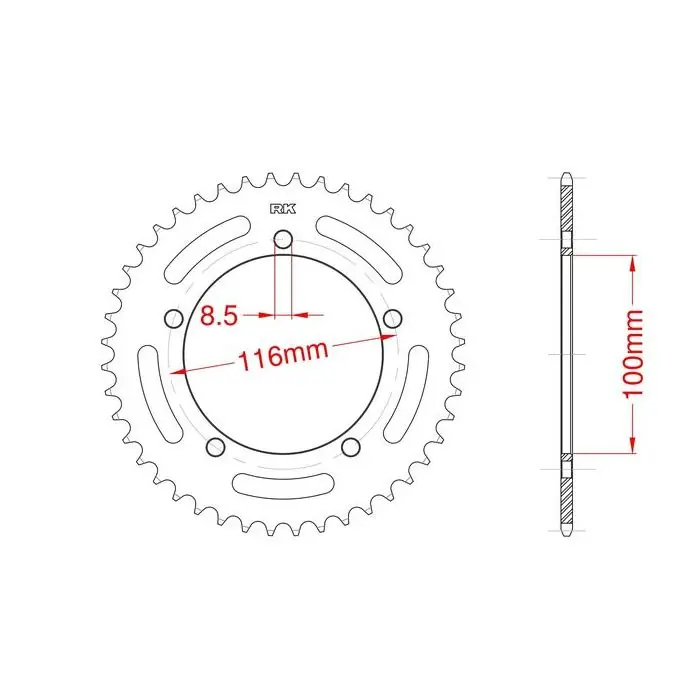 Couronne acier 50 dents Expédition Rapide