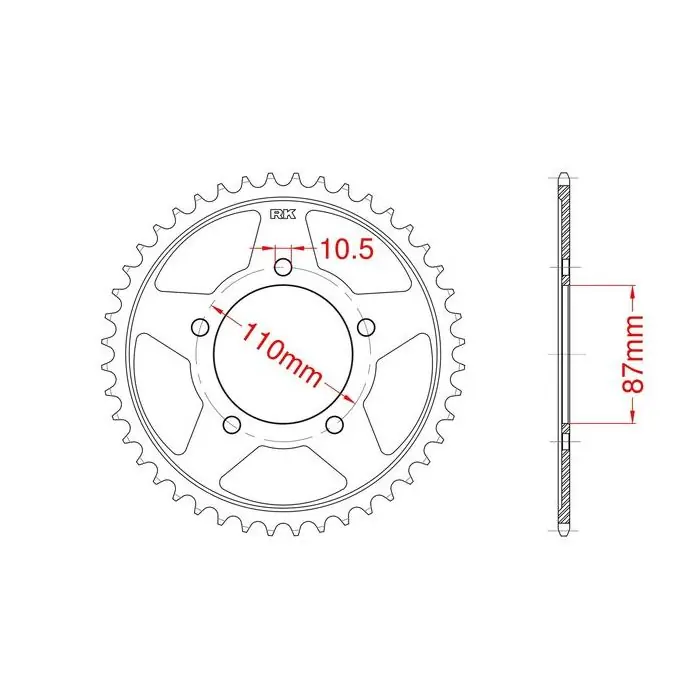 Nouveauté Couronne acier 49 dents