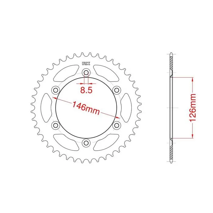 Édition Limitée Couronne aluminium 46 dents