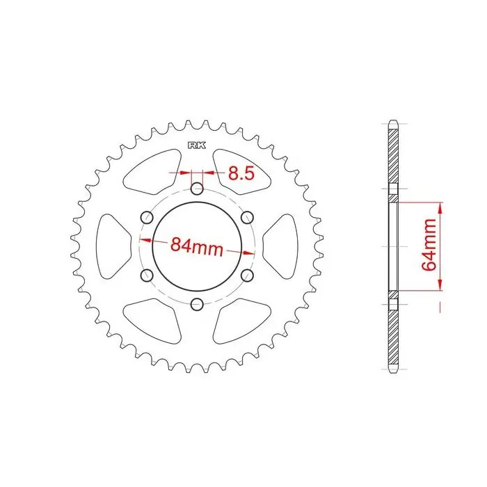 Couronne acier C45 haute résistance 45 dents Garantie Incluse
