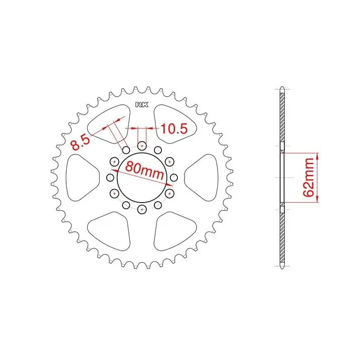 Prix Bas Couronne acier C45 haute résistance 41 dents