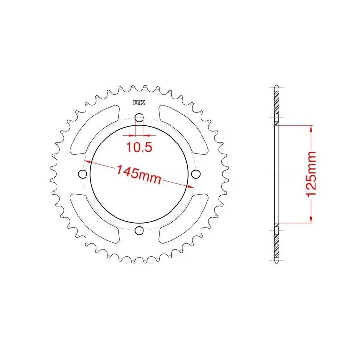 Achetez Aujourd’hui Couronne acier C45 haute résistance 46 dents Yamaha