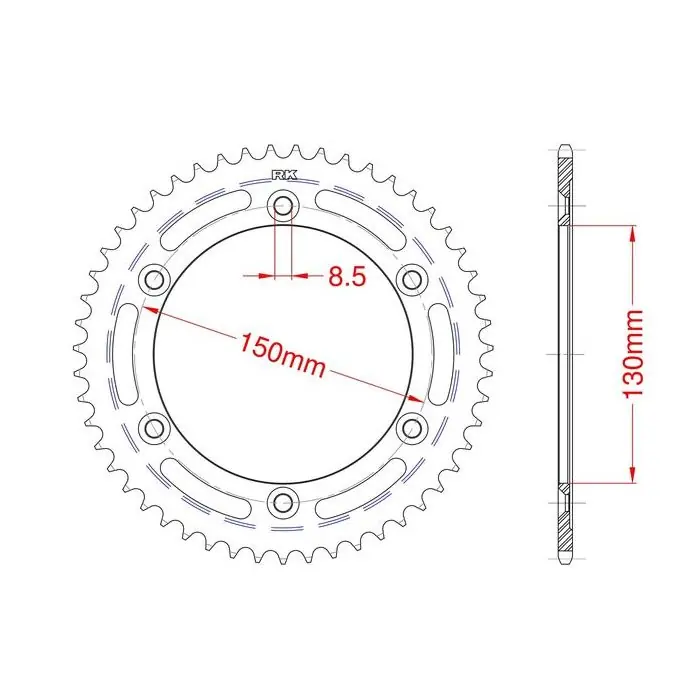 Petit Prix Couronne acier 51 dents Honda
