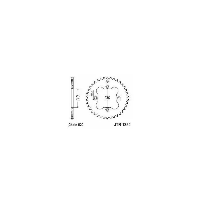 Nouveauté Couronne aluminium 40 dents