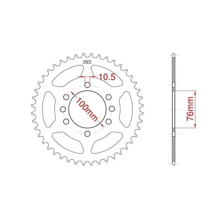 Couronne aluminium 41 dents Must-Have