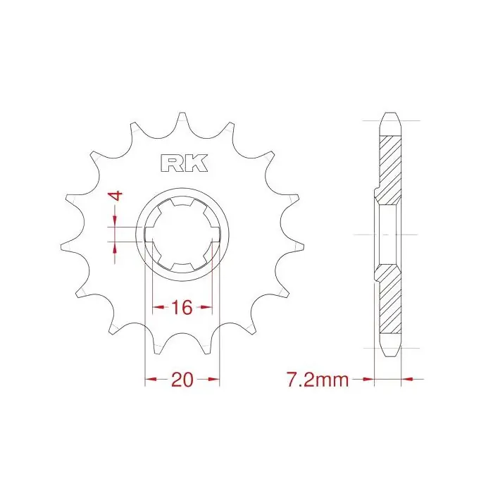 Pignon avant 12 dents Suzuki Produit De Marque