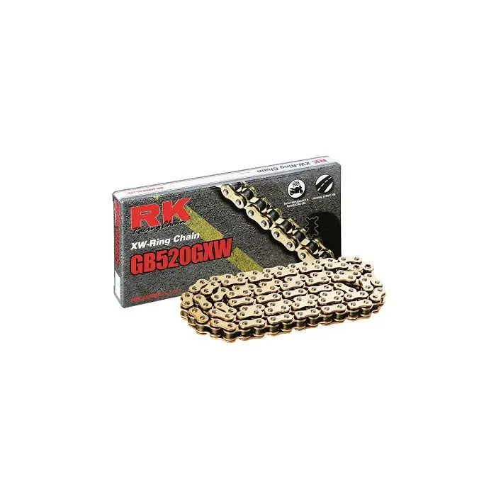 Chaine RK 520 XW Ring hyper renforcée couleur or 124 M Meilleure Vente