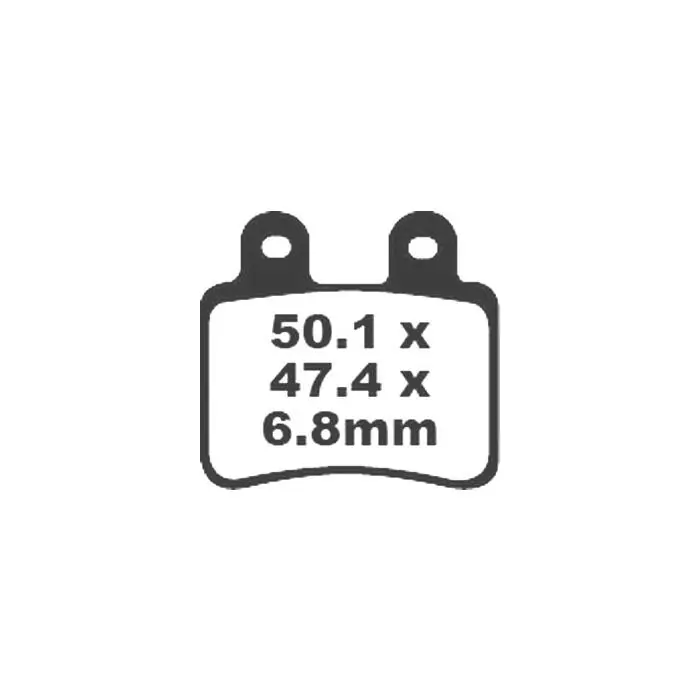 Jeu de plaquettes de frein racing métalliques PREMIER Derbi, Italjet, Peugeot Populaire