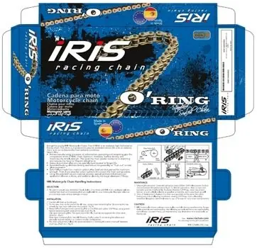 Offre Du Jour Chaine IRIS 428 O'Ring super renforcée coul OR