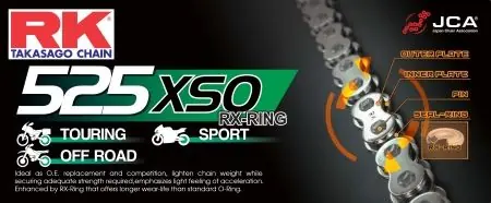 Artisanat Chaine RK 525 RX'Ring super renforcée
