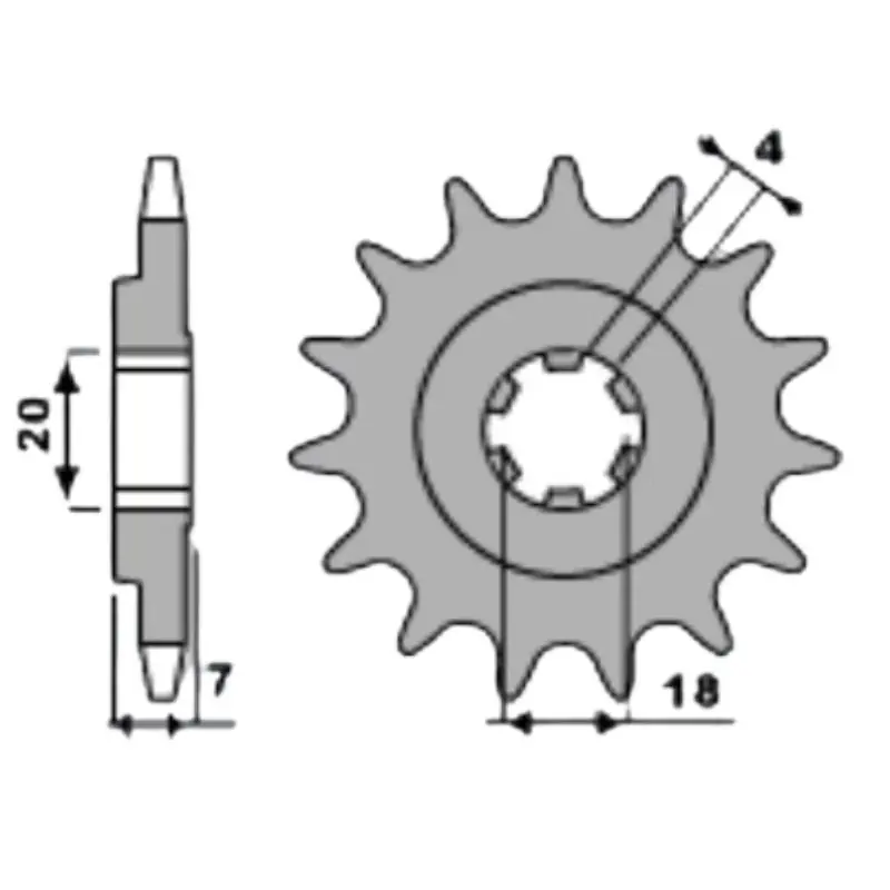 Acheter Direct Pignon avant 16 dents Honda RS 125 Racing 1993-2006