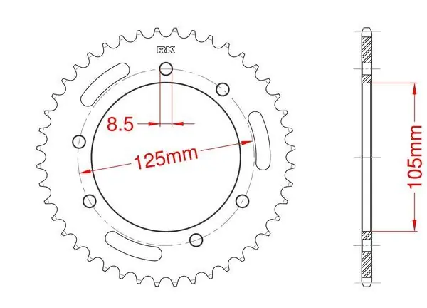 Achat Immédiat Couronne aluminium 55 dents